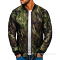 Camo Diamond Quilted Bomber Jacket Wholesale Custom